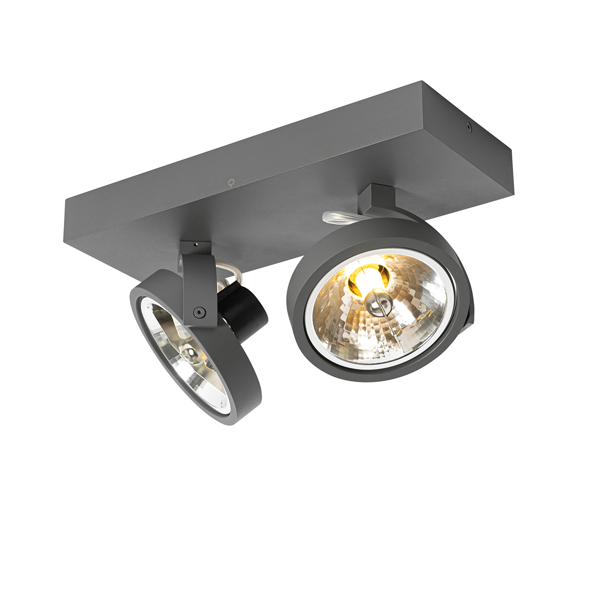 QAZQA Projekt szary punktowy regulowany 2-light - Go