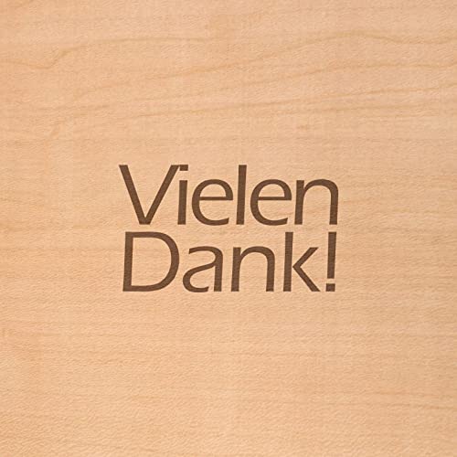Holzgrusskarten Oryginalna kartka z podziękowaniami – 100% Made in Austria, wykonana z drewna wiśniowego – wyjątkowa kartka z życzeniami dla kogoś, na Dzień Matki i Dzień Ojca
