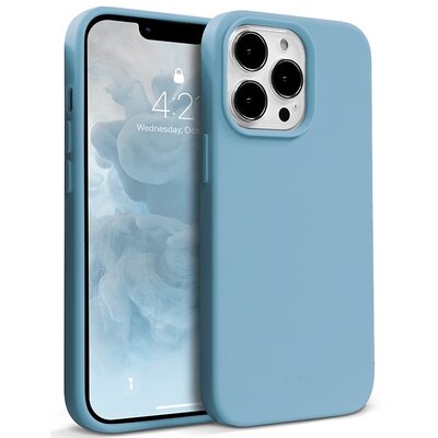 Crong Color Cover Etui Silikonowe do iPhone 13 Pro Max (Błękitny) CRG-COLR-IP1367-LBLU