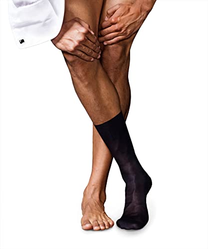 Falke No. 4 Pure Silk skarpety męskie, ciemnogranatowe, 45-46