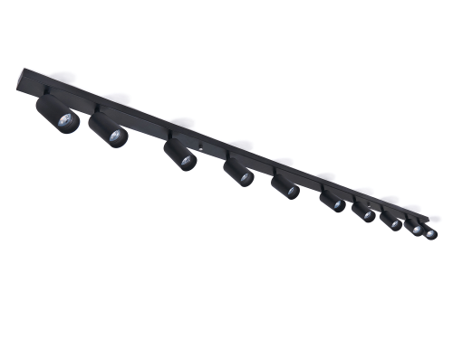 Oprawa halogenowa natynkowa ścienno - sufitowa LED Viki-L x10- Czarna