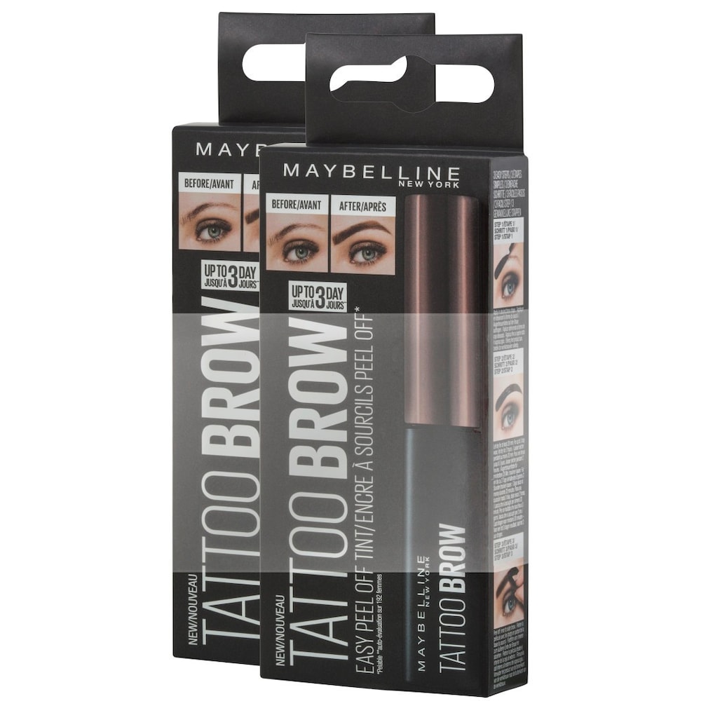 Maybelline Tattoo Brow Gel Tint Set Nr. 3 Dark Brown