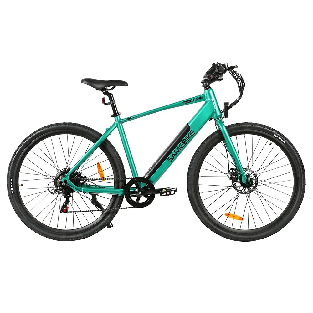 Samebike XWP10 Electric Bike 350W Motor 32km/h Max Speed 36V 10.4Ah Battery for 40-80km Range App Control - Green