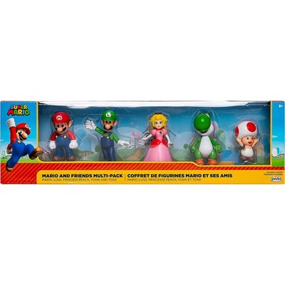 Jakks Jakks Super Mario Bros. Mario and Friends-Pack Action Figures 400902