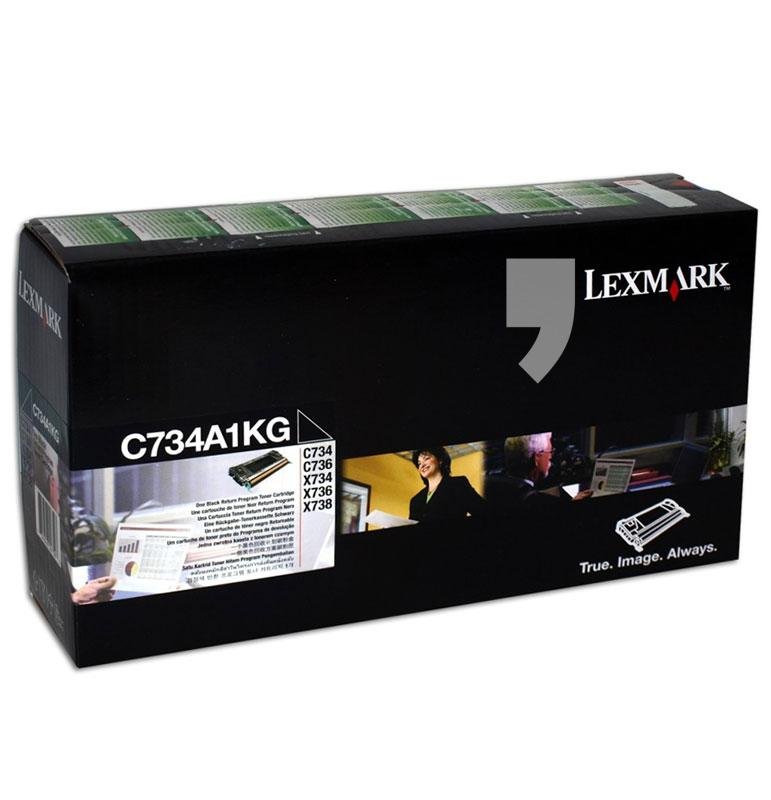 Toner LEXMARK OPTRA C73X/X73X 8k BLACK. C734A1KG