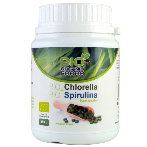 Organic Bio Foods Chlorella BIO + Spirulina BIO 280 g Bio Foods BI-045