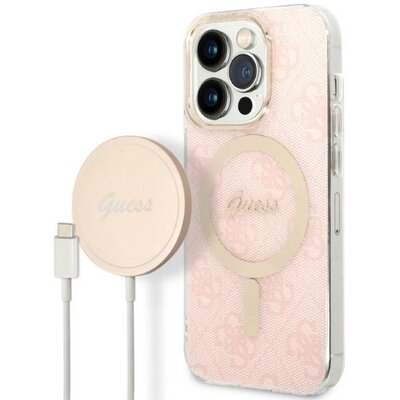 Guess Zestaw GUBPP14XH4EACSP Case+ Charger iPhone 14 Pro Max 6,7