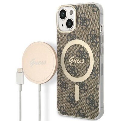 Guess Zestaw GUBPP14MH4EACSW Case+ Charger iPhone 14 Plus 6,7