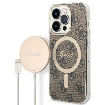 Guess Zestaw GUBPP14LH4EACSW Case+ Charger iPhone 14 Pro 6,1