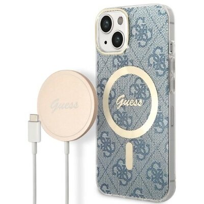Guess Zestaw GUBPP14SH4EACSB Case+ Charger iPhone 14 6,1