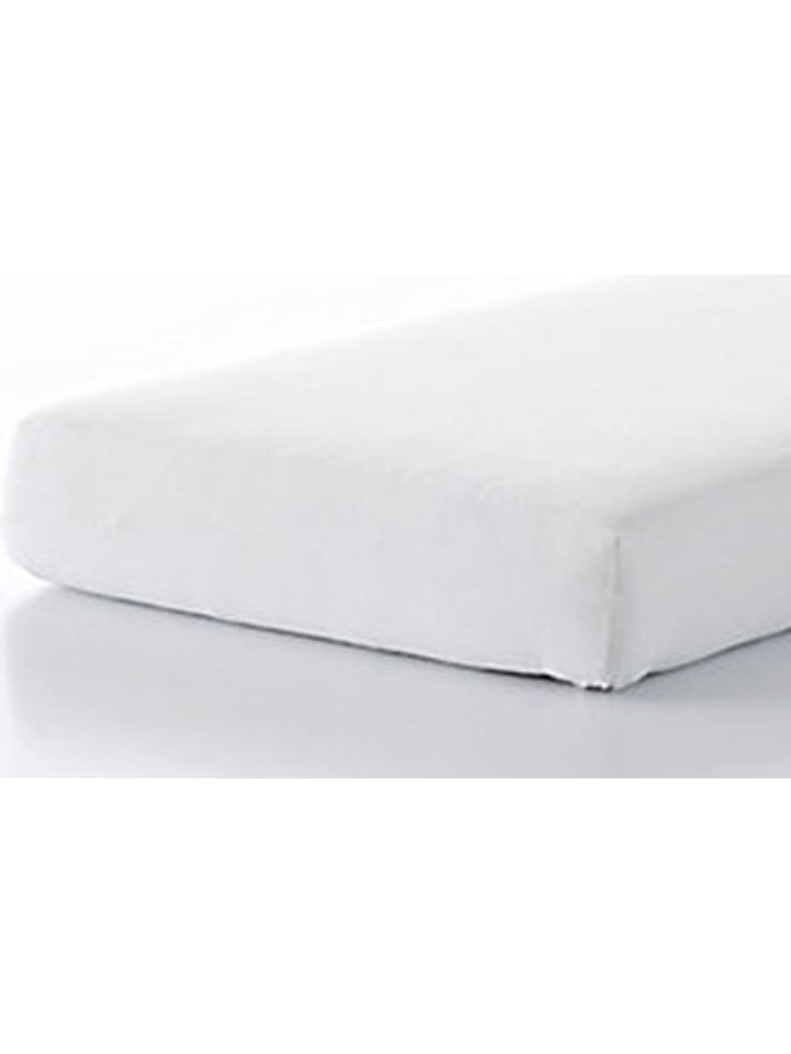 Good Morning Prześcieradło moltonowe w kolorze białym na gumce