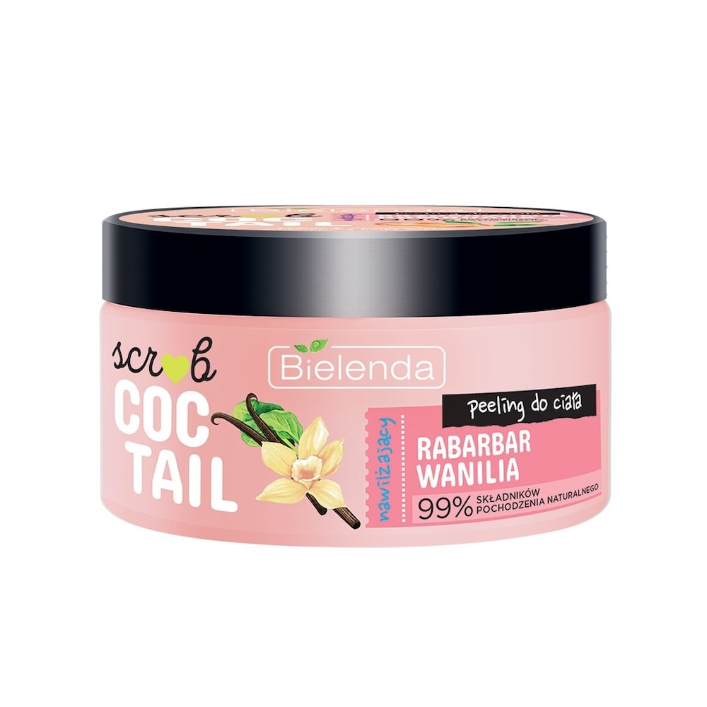 Bielenda COCTAIL SCRUB Nawilżający peeling do ciała RABARBAR + WANILIA 350.0 g