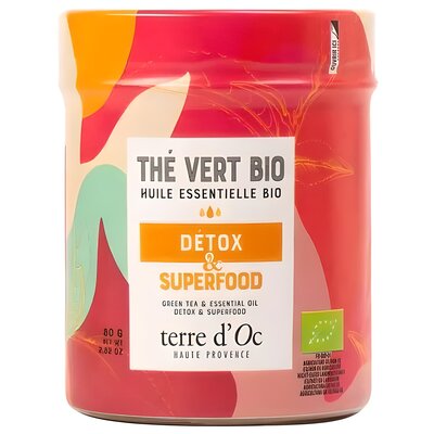 Herbata TERRE D'OC The Vert Bio Detox 80 g