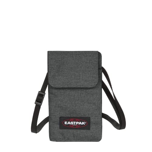 Eastpak DALLER Portfel z klapką, 18 cm, czarny dżins (szary), Czarny denim, 18 x 10.5, Eastpak Portfel DALLER POUCH 18 cm, czarny dżins (szary)
