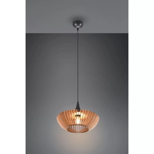 Trio Rl Tilda R30661980 lampa wisząca zwis 1x40W E27 czarna/złota