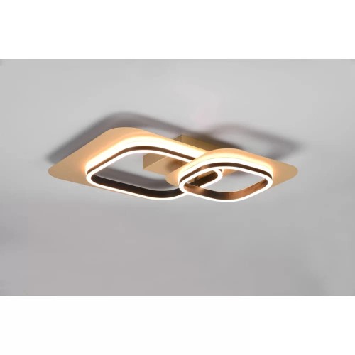 Lugo LED lampa sufitowa 2-punktowa złota/czarna 642910280