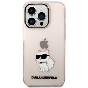 Karl Lagerfeld Obudowa dla telefonów komórkowych IML Choupette NFT na Apple iPhone 14 Pro KLHCP14LHNCHTCP Różowy