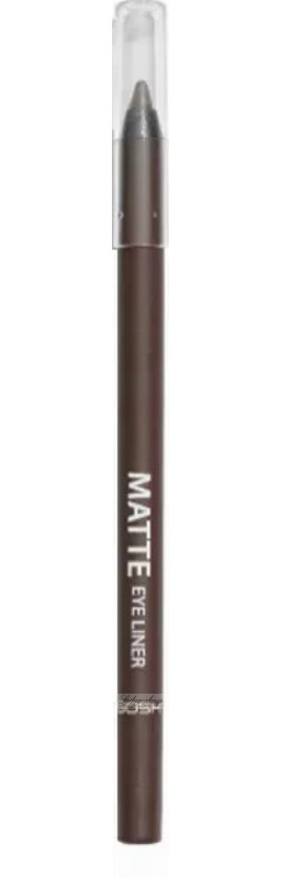 GOSH - Matte Eye Liner - Wodoodporna matowa kredka do oczu - 1,2 g - 014 CHOCOLATE BROWN