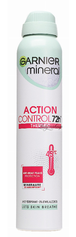 GARNIER - Mineral - ActionControl+ 72h Termic - Anti-Perspirant - Antyperspirant w sprayu dla kobiet - 200 ml