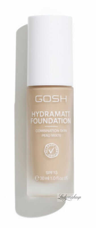 GOSH - HYDRAMATT FOUNDATION - Nawilżająco-matujący podkład do cery tłustej i mieszanej - SPF15 - 30 ml - 004N LIGHT