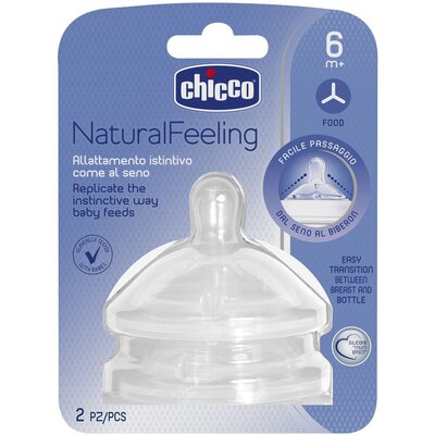 Chicco Smoczek do kaszki NaturalFeeling 6m+