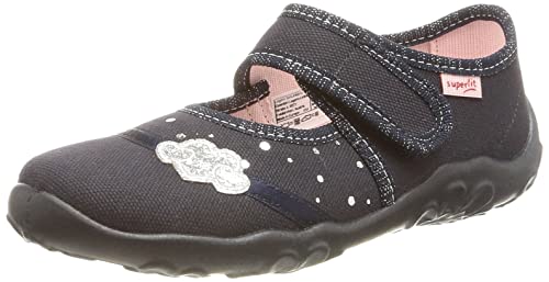 Superfit Kapcie dziewczęce Bonny, niebieski 8010, 34 EU