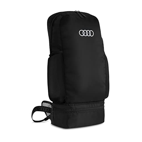 Audi 3152200100 składany plecak, torba na pasek, torba na biodra, składany plecak, torba z logo, kolor czarny
