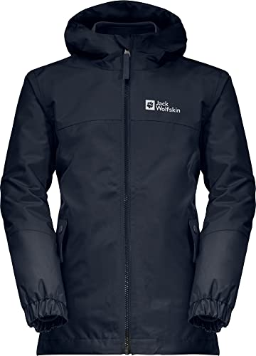 Jack Wolfskin Dziewczęca kurtka Iceland 3 w 1, Night Blue, 128