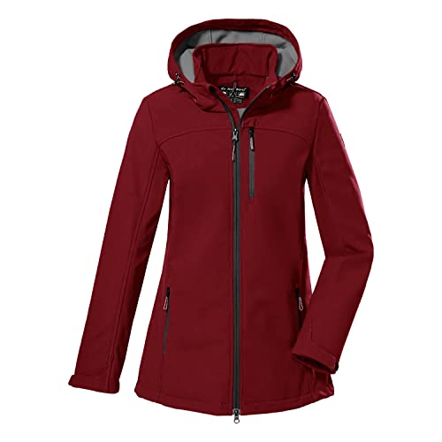 Killtec Damska kurtka softshell z odpinanym kapturem KOW 212 WMN SFTSHLL JCKT, czerwona, 40, 39268-000