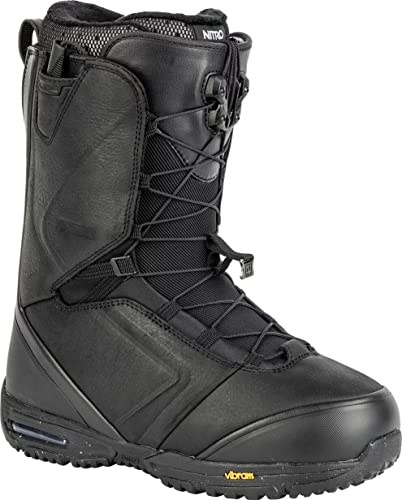 Nitro Męskie deski snowboardowe EL Mejor TLS '23 All Mountain Freeride Freestyle Highend Premium System szybkiego sznurowania Boot Snowboardboot, Black, MP 29,0 // EU 44 // US 11