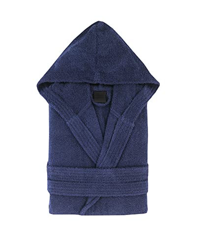 Top Towels dziecięcy szlafrok kąpielowy dla mężczyzn i kobiet - szlafrok z kapturem - 100% bawełna - 500 g/m2