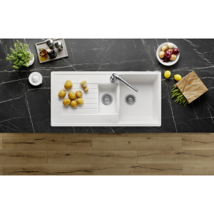 Zlewozmywak granitowy BLANCO Zia 6 S Silgranit Wulkaniczny szary 527390