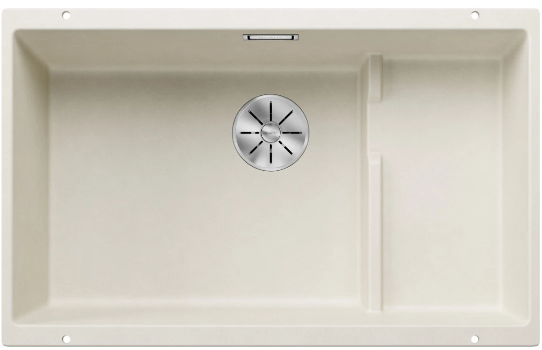 Blanco Subline 700-U Level Zlewozmywak granitowy jednokomorowy 73x46 cm delikatny biały + koszyk stalowy 527171