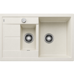 Zlewozmywak granitowy BLANCO Metra 6 S Compact Silgranit Delikatny biały 527114