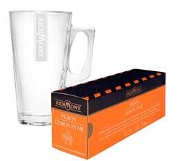 Herbata Richmont Peach Lemon 12 saszetek + SZKLANKA HOT