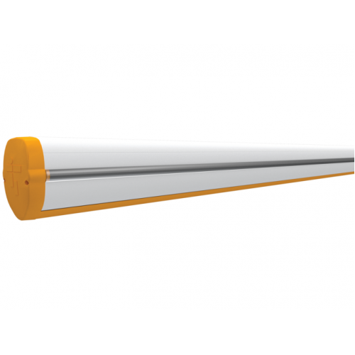 Came Aluminiowe ramię malowane na biało, 130 x 85 mm, długość: 4340 mm