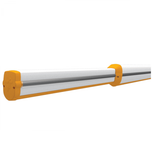 Came Dwuelementowe aluminiowe ramię malowane na biało, w komplecie z nasadką, zawiera: wysięgnik 90 x 60 x 4220 mm, ramię 130 x 85 x 4340 mm
