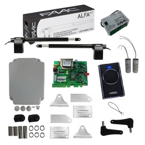 FAAC Zestaw ALFA 414 230V BASIC do bram o długości skrzydła do 3 m