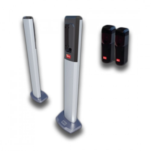 BFT Zestaw w komplecie z parą aluminiowych słupków do fotokomórek o wys. 522 mm i parą fotokomórek Compacta A20-180