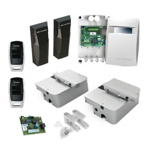 Tousek Zestaw siłowników podziemnych TURN 310 UF/E 230V do bram skrzydłowych o wadze do 400 kg i długości do 3 m - stal nierdzewna