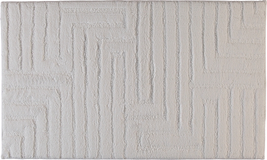 Dywanik łazienkowy Cawo 60 x 100 cm biały wytłaczany