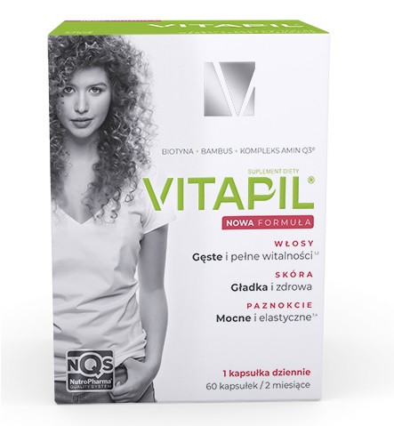 HOLBEX Vitapil biotyna + bambus 60 tabletek