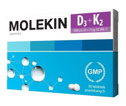 Natur Produkt N.P SP Z O.O MOLEKIN D3 + K2 30 tabl 3138641