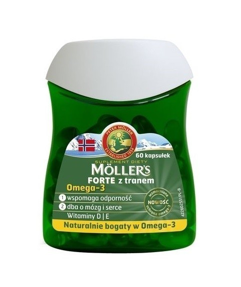 Axellus Mollers Tran Norweski Forte 60 szt.