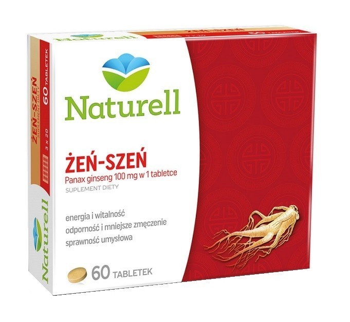 USP Zdrowie Sp. z o.o.,         Polska USP Zdrowie Sp z o.o. Polska Naturell Żeńszeń 60tabl D 3289561