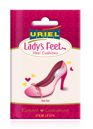 Uriel Lady's Feet Silikonowe Podkładki pod pięty 1 Para