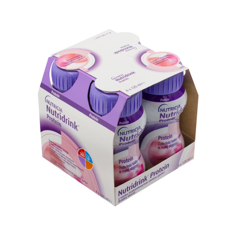 N.V.Nutricia Nutridrink Protein smak truskawka 4x125 ml