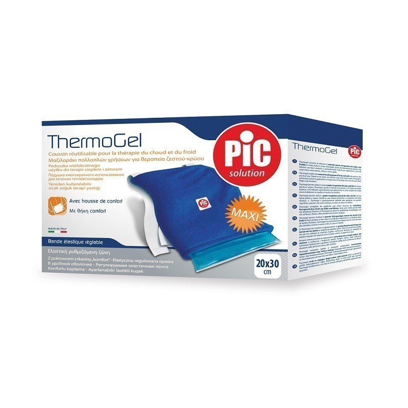 PiC Solution Thermogel Kompres ciepło-zimno  20x30 cm z pokrowcem i paskami NN-MPI-LT30-001