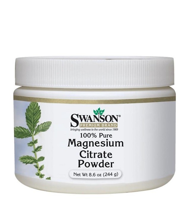 Swanson, Usa Cytrynian Magnezu - 100% czystości - suplement diety 244 g