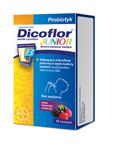 Bayer Dicoflor Junior, 12 saszetek,